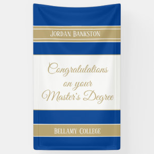 Congrats! Master's degree banner