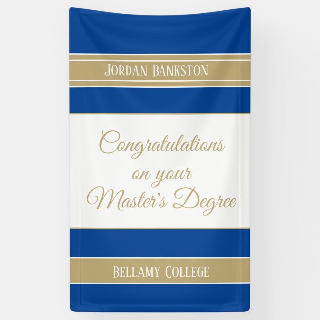 Congrats! Master's degree banner (Vertical)
