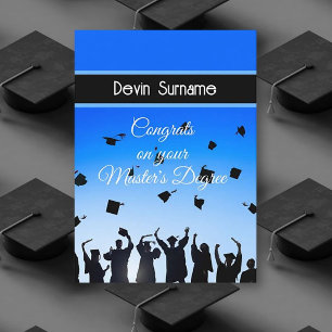 Congrats Master's Degree Grad   Card