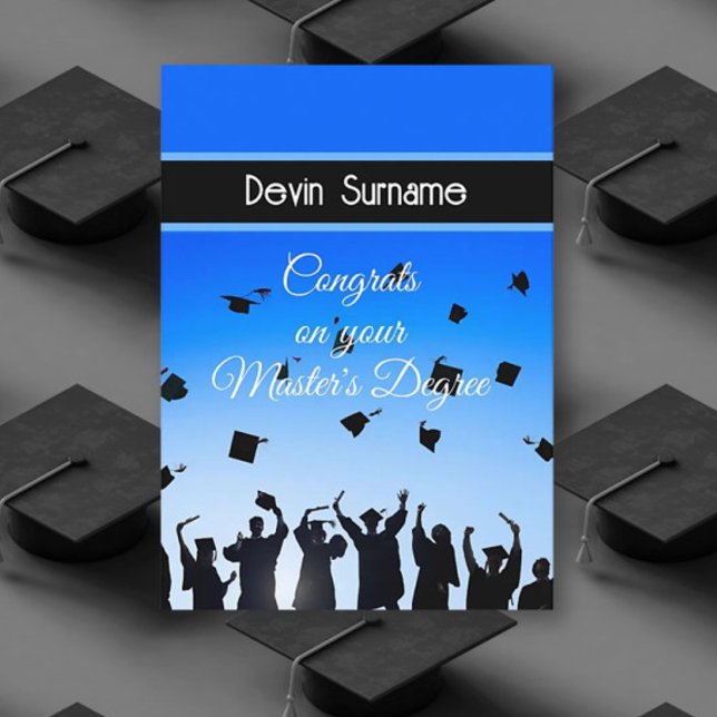 Congrats Master's Degree Grad   Card (Creator Uploaded)
