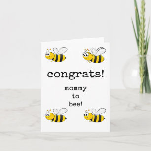 Congrats, Mommy to Bee, Maternity Leave Card