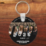 Congrats Name Party Graduation Class Off.. Favor  Key Ring<br><div class="desc">Custom Graduation Photo Keychain | Double-Sided Personalized Class of 2026 Gift | Congrats Name Keepsake 📝 DESCRIPTION (Conversion Emotional Practical) Carry your graduation memories everywhere 🎓✨ This custom graduation keychain features your personal photos, custom name (e.g. Congratulations Elizabeth!), and graduation year (2026 or any year) — printed on both sides...</div>
