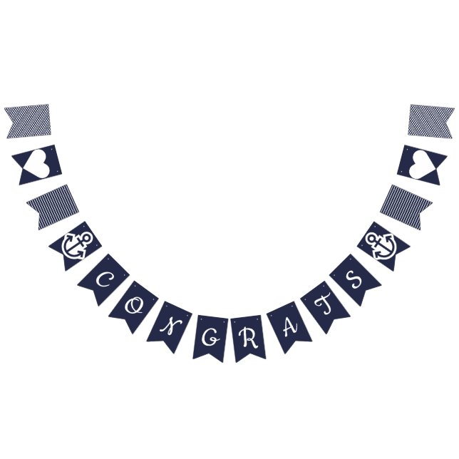 Congrats Nautical Bunting Bunting (All)