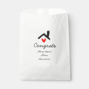 Congrats new home owner real estate inauguration t favour bag
