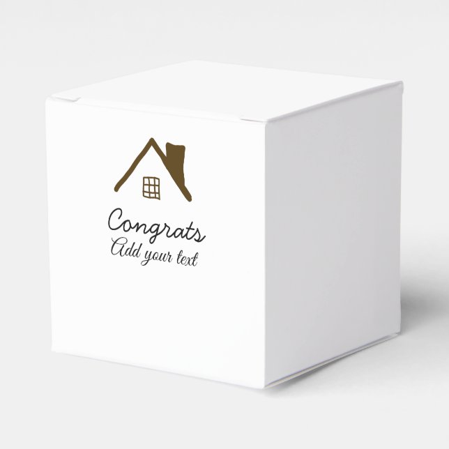 Congrats new home owner real estate inauguration t favour box (Front Side)