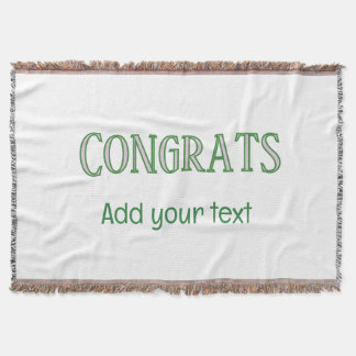 Congrats new home owner real estate inauguration t throw blanket