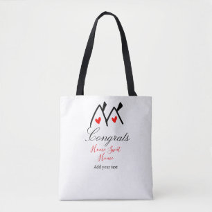 Congrats new home owner real estate inauguration t tote bag