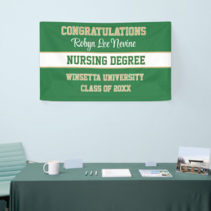 Congrats! Nursing Degree! Graduation Banner