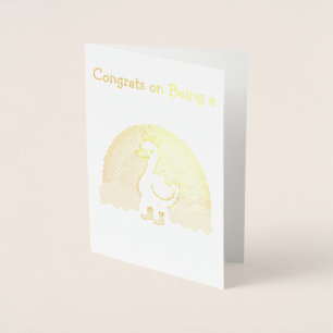Congrats on Being a Breast Cancer Survivor Foil Card