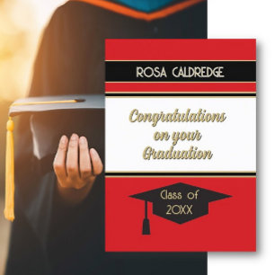 Congrats on Graduation custom card