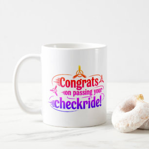 Congrats on passing your checkride! coffee mug