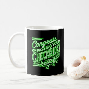 Congrats on passing your checkride! coffee mug