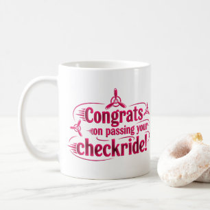 Congrats on passing your checkride! coffee mug