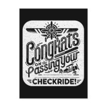 Congrats on passing your checkride!