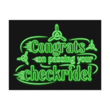 Congrats on passing your checkride!