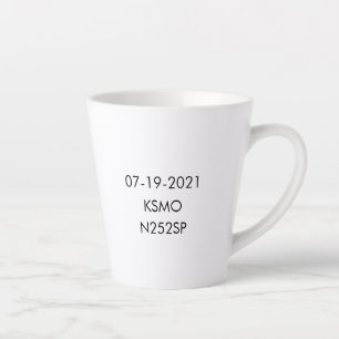 Congrats on solo flight - customisable latte mug