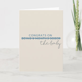 Congrats on the Baby Card - Funny Humour