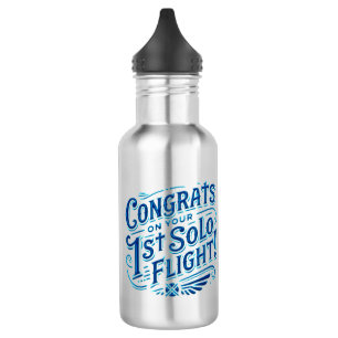 Congrats on your 1st Solo Flight! 532 Ml Water Bottle