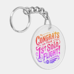 Congrats on your 1st Solo Flight Key Ring