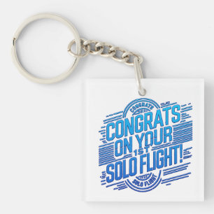 Congrats on your 1st Solo Flight Key Ring