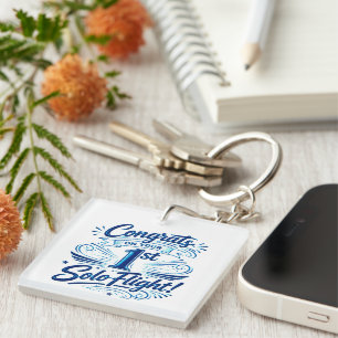 Congrats on your 1st Solo Flight Key Ring