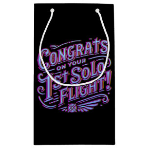 Congrats on your 1st Solo Flight Small Gift Bag