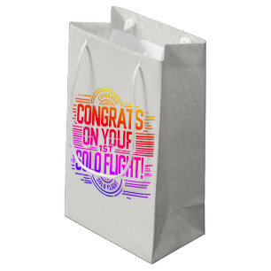 Congrats on your 1st Solo Flight Small Gift Bag