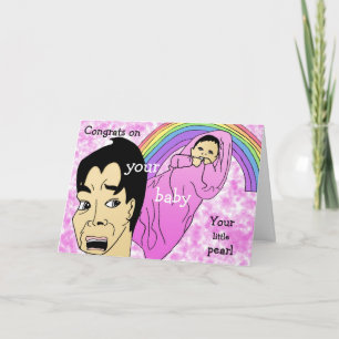 Congrats on your baby girl card