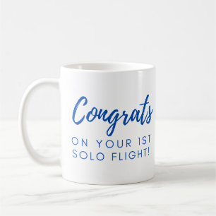 Congrats on your first solo flight coffee mug