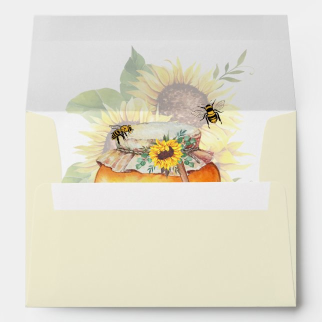Congrats on your honey bee baby announcement  envelope (Back (Bottom))