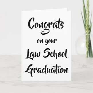 Congrats on your Law School Graduation Card