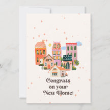 Congrats on your new home, New home, New home Card