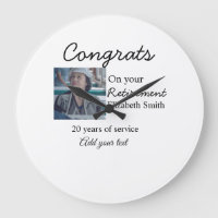 Congrats on your retirement add photo name date mi