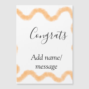 Congrats orange spiral Spanish border boho retro n