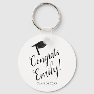 Congrats Personalised Graduation Gift Key Chain