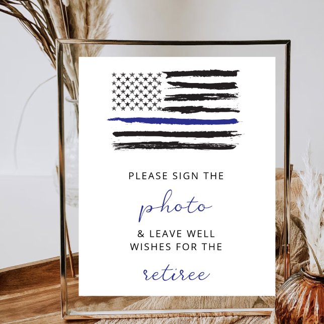 Congrats Police Officer Retirement Party Policeman Poster (Creator Uploaded)