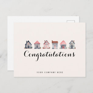 Congrats Real Estate New Homeowner Postcard