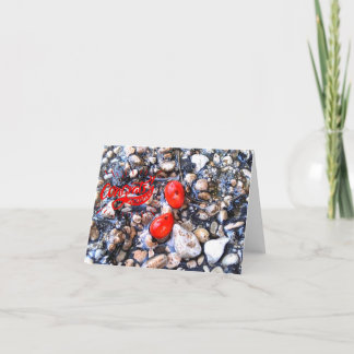 Congrats Red Seeds Unique Blank Greeting Card