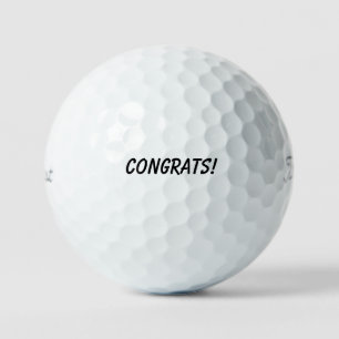'Congrats!' Retirement Graduations Accomplishment Golf Balls
