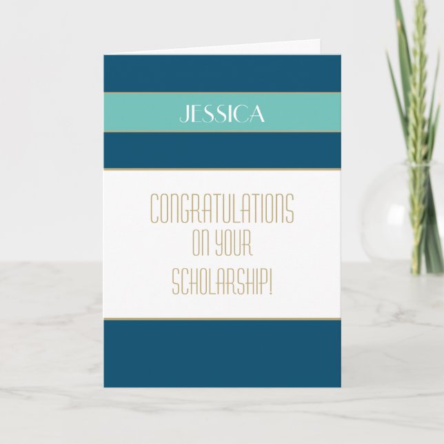 Congrats Scholarship card (Front)