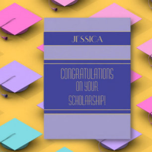 Congrats Scholarship recipient card