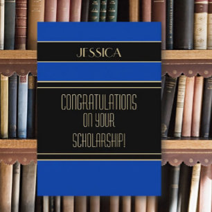 Congrats Scholarship recipient card