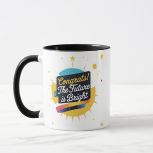 Congrats – The Future is Bright   Graduation Combo Mug