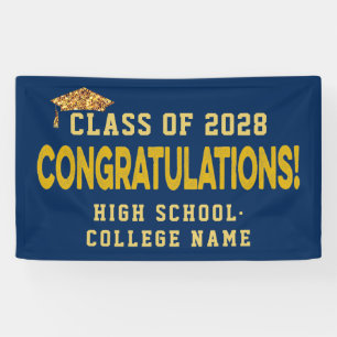 Congrats the Graduates Custom School Graduation Banner
