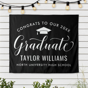 Congrats to Our 2023 Graduate Black Graduation Tapestry