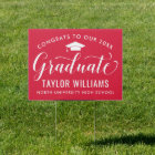 Congrats to Our 2025 Graduate Red Elegant Script