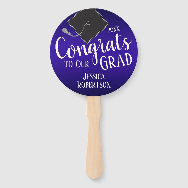 Congrats to Our Grad Class of 2021 Photo Hand Fan (Front)