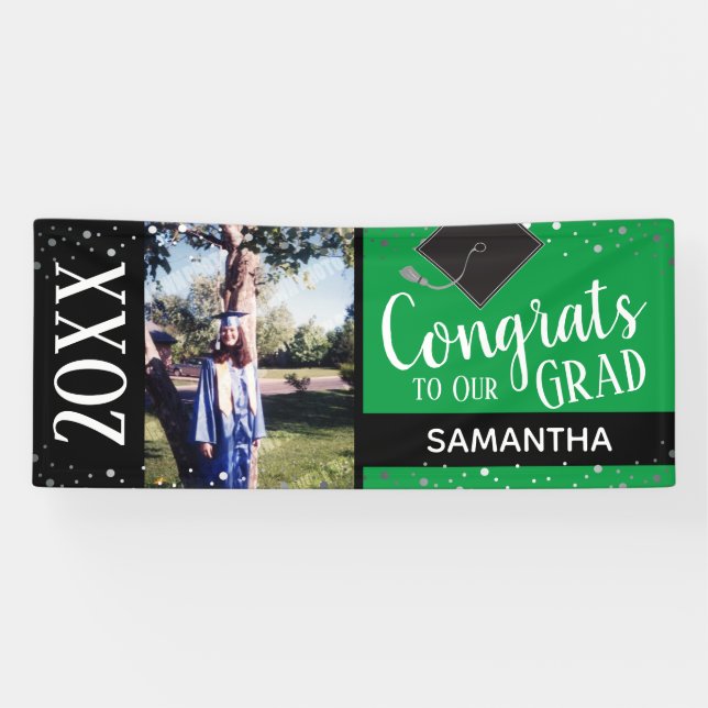 Congrats to Our Grad One Photo Any Year Banner (Horizontal)