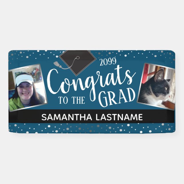 Congrats to Our Grad Two Photo 2024 Banner (Horizontal)