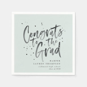 congrats to the grad graduate party napkins
